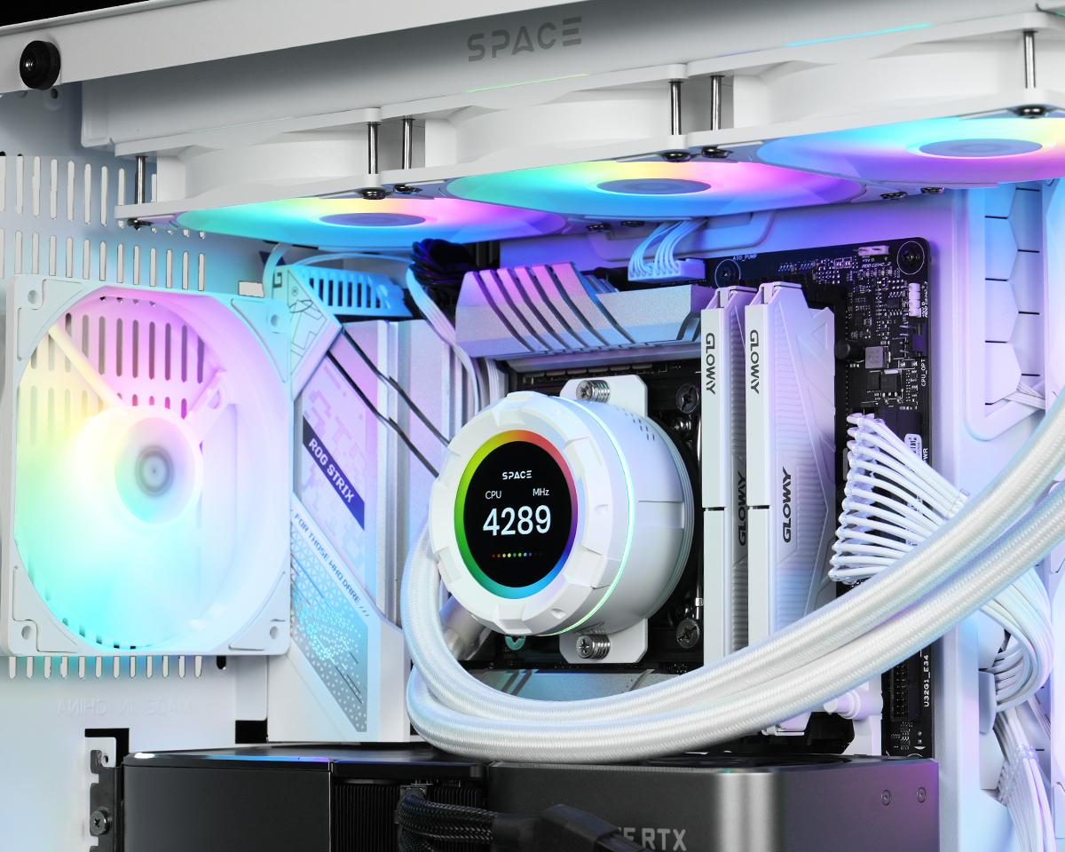 Система жидкостного охлаждения для процессора ID-Cooling SL360 XE White
