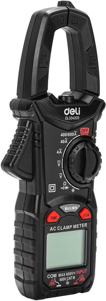 Токовые клещи Deli DL334203