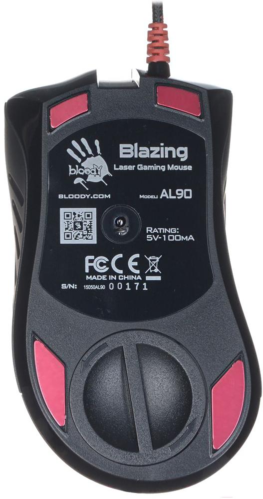 Мышь Bloody Blazing Gaming Mouse AL90 черный