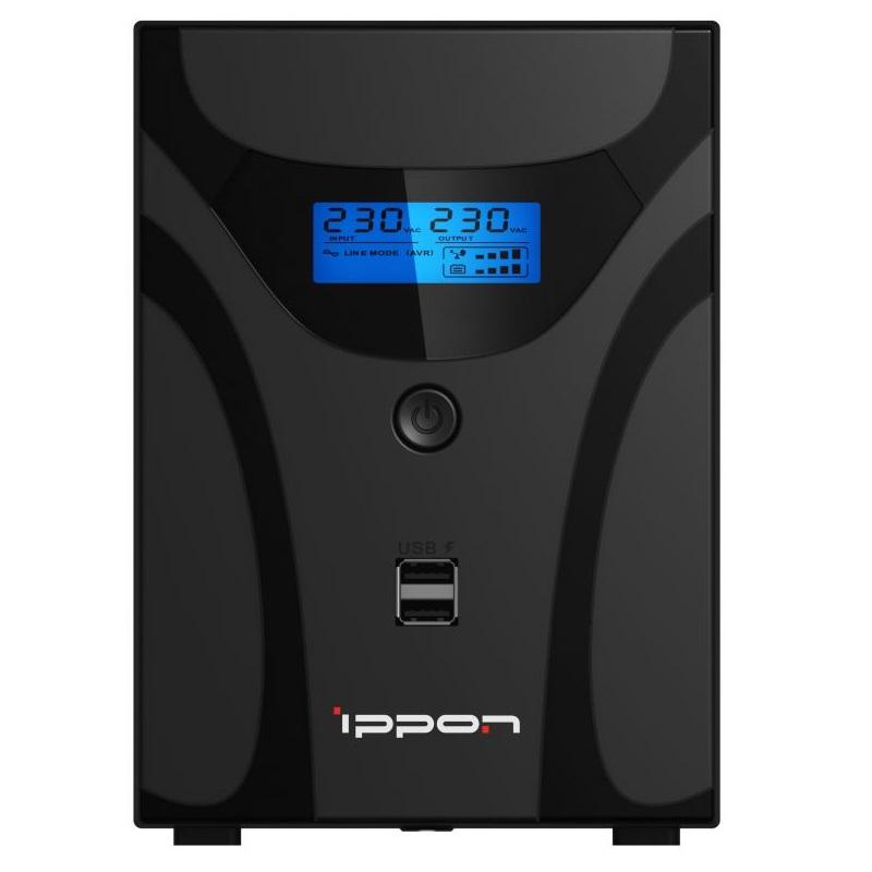 Источник бесперебойного питания Ippon Smart Power Pro II Euro 2200 черный (1029746)