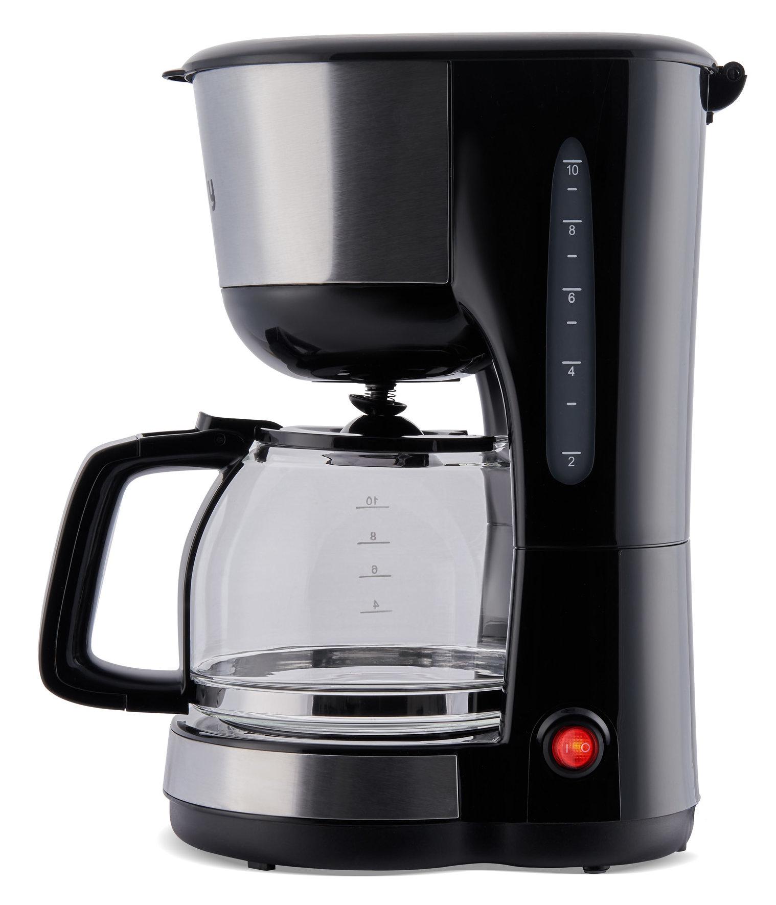 Кофеварка Domfy DSM-CM301 черный/серебристый