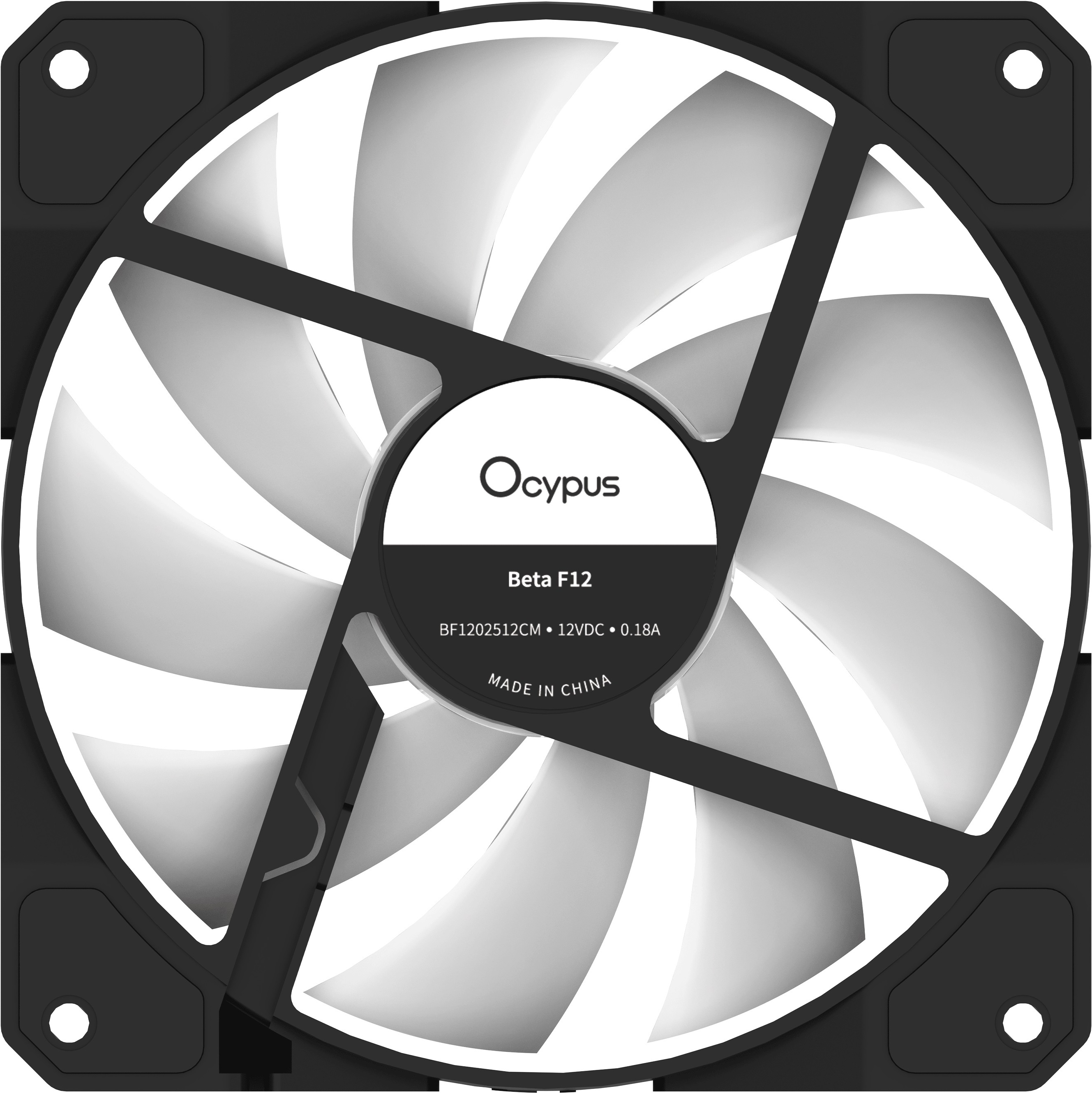 Вентилятор для корпуса Ocypus Beta F12 BK ARGB (Beta-F12-BK1AM00X-GL)