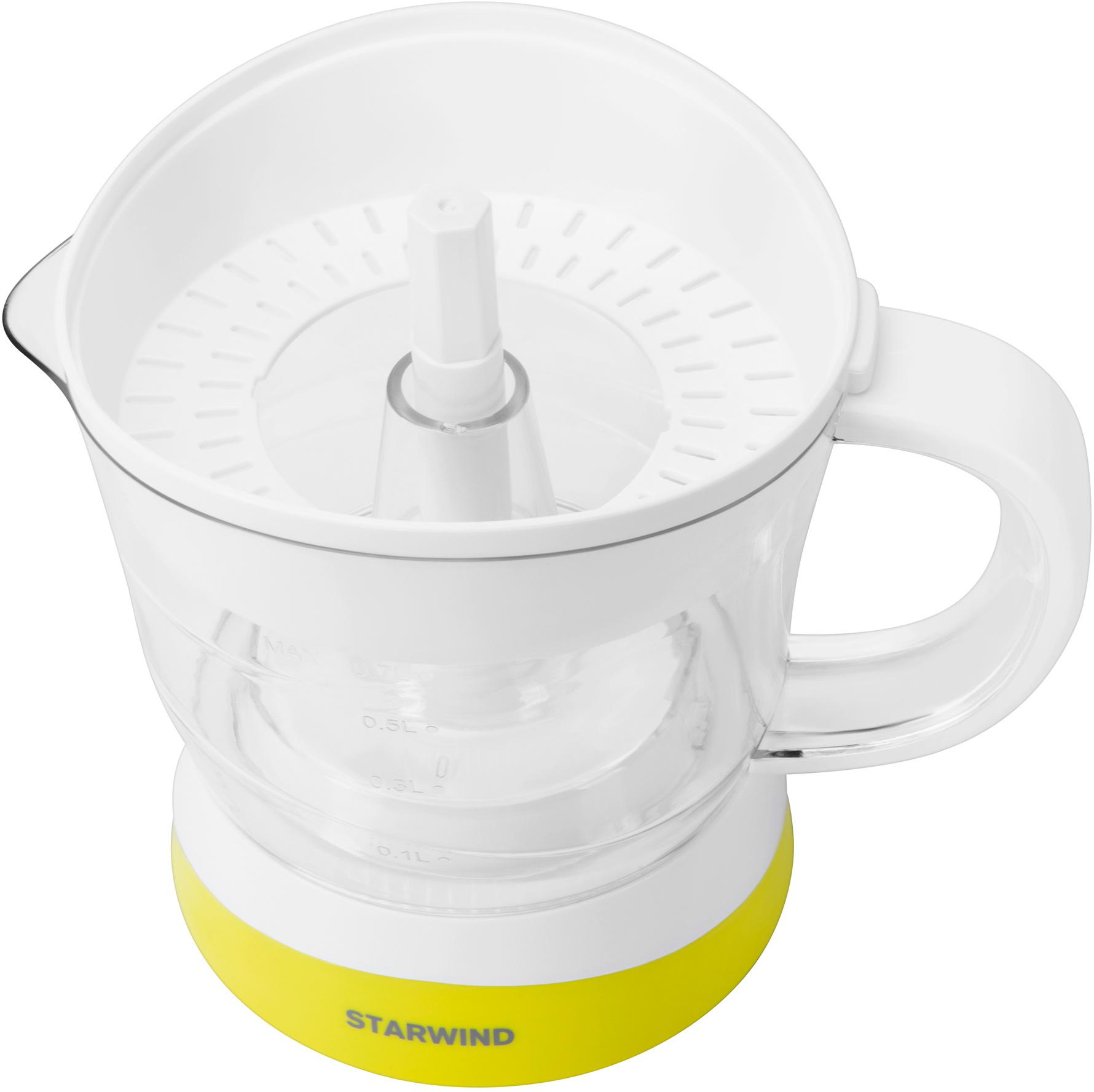 Соковыжималка Starwind SJ 1121 желтый/прозрачный