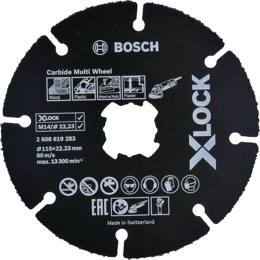 Отрезной круг Bosch Multi Wheel D125 22 мм X-LOCK 2.608.619.283
