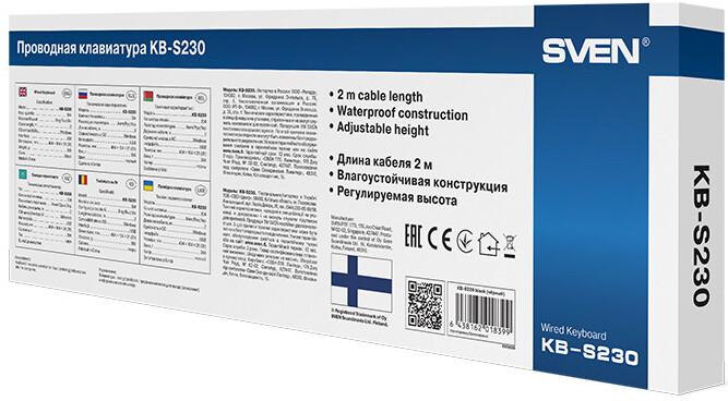Клавиатура Sven KB-S230