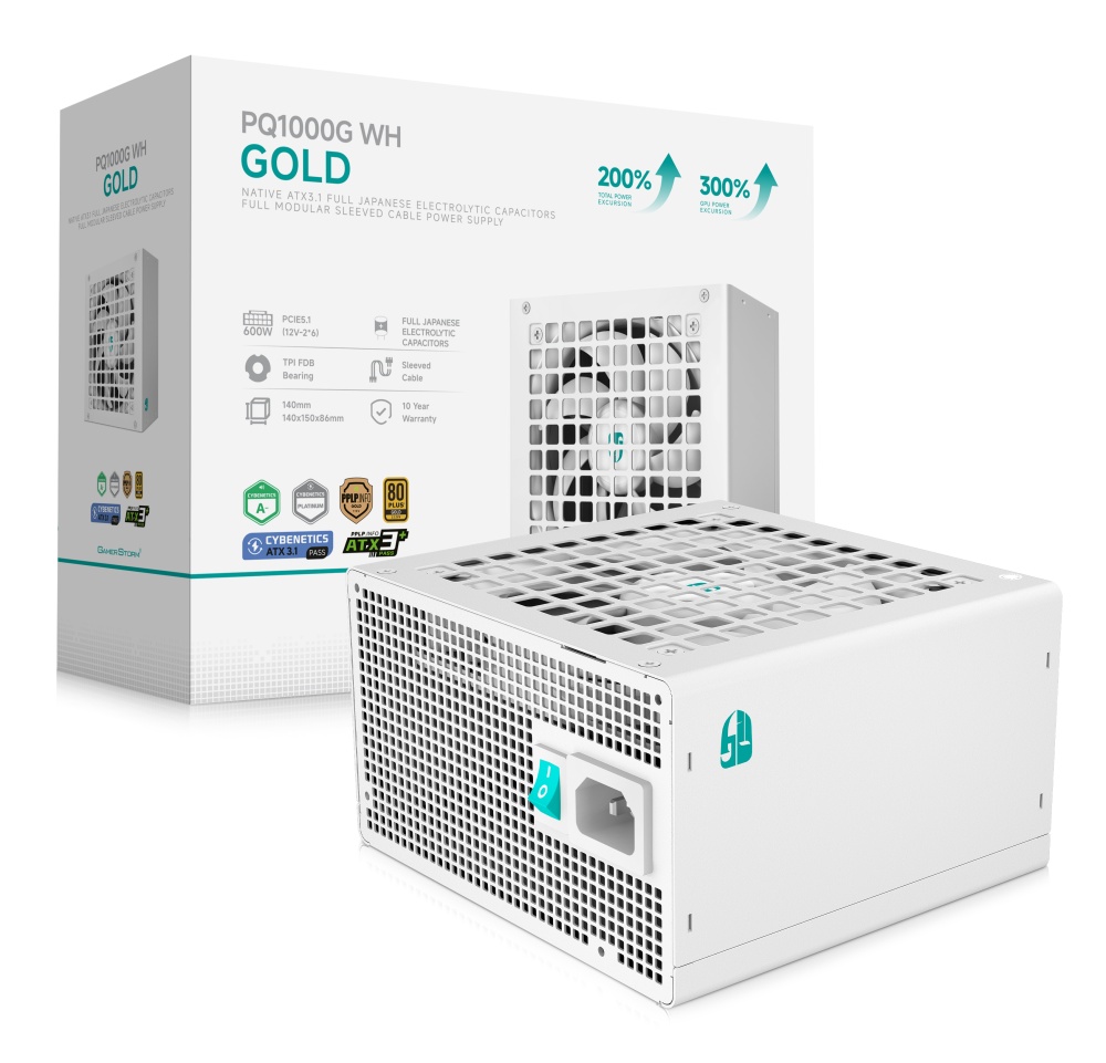 Блок питания DeepCool PQ1000G WH ATX 1000W (R-PQA00G-FD0W-WGEU-V1)