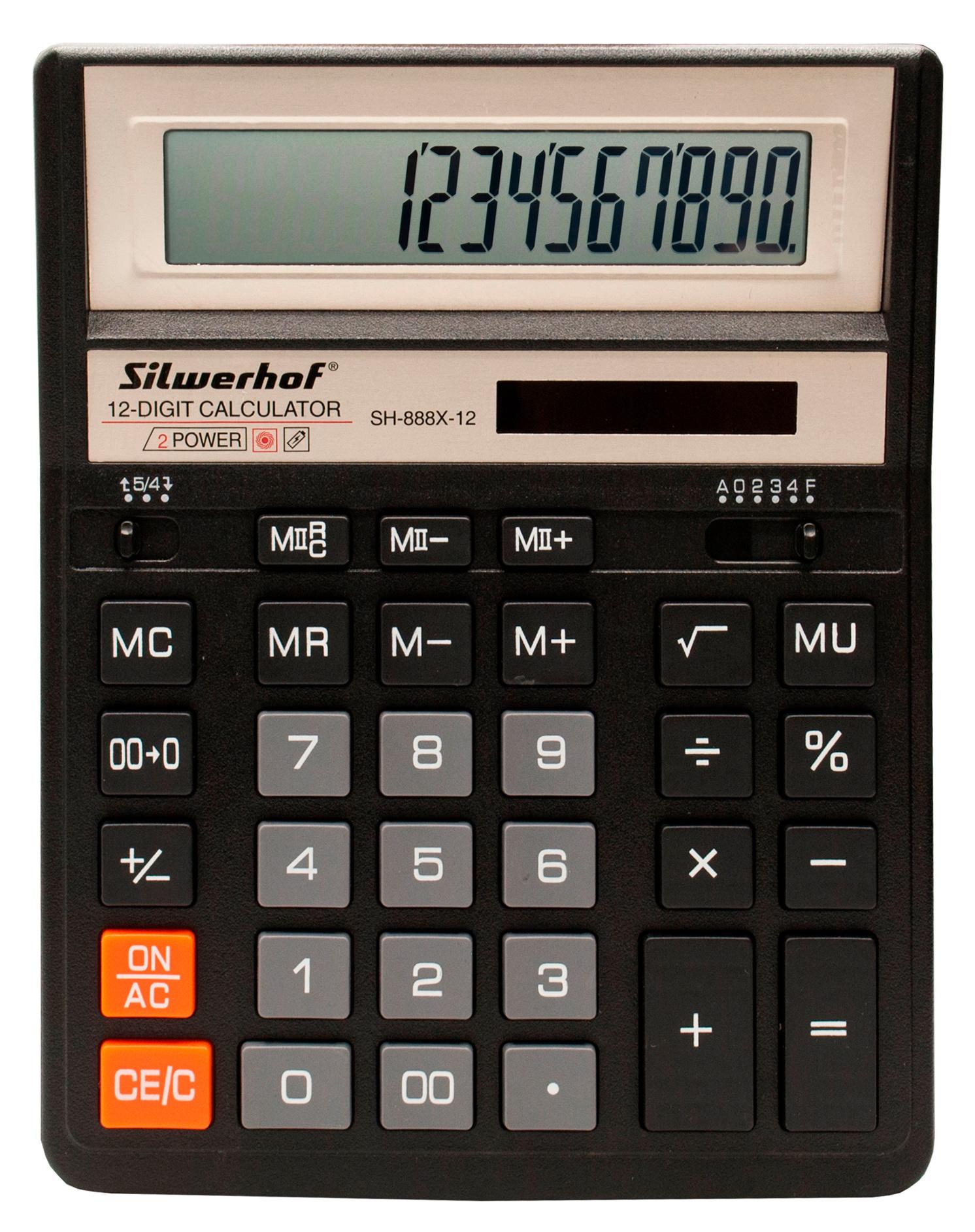 Калькулятор Silwerhof SH-888X-12 черный