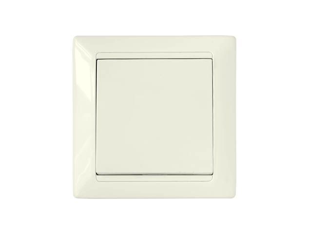 Выключатель 1 клав. (cкрытый, 10А) бежевый, Стиль, BYLECTRICA