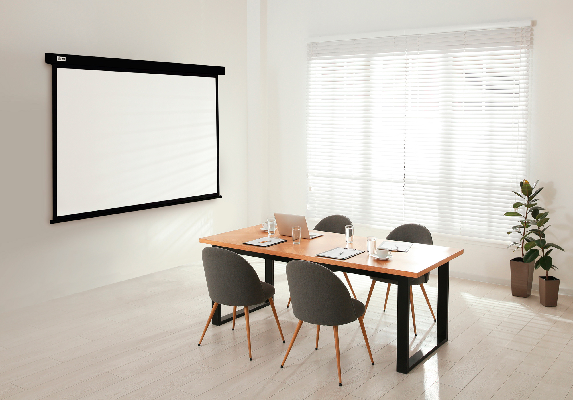 Проекционный экран Cactus CS-PSW-187X332-BK черный