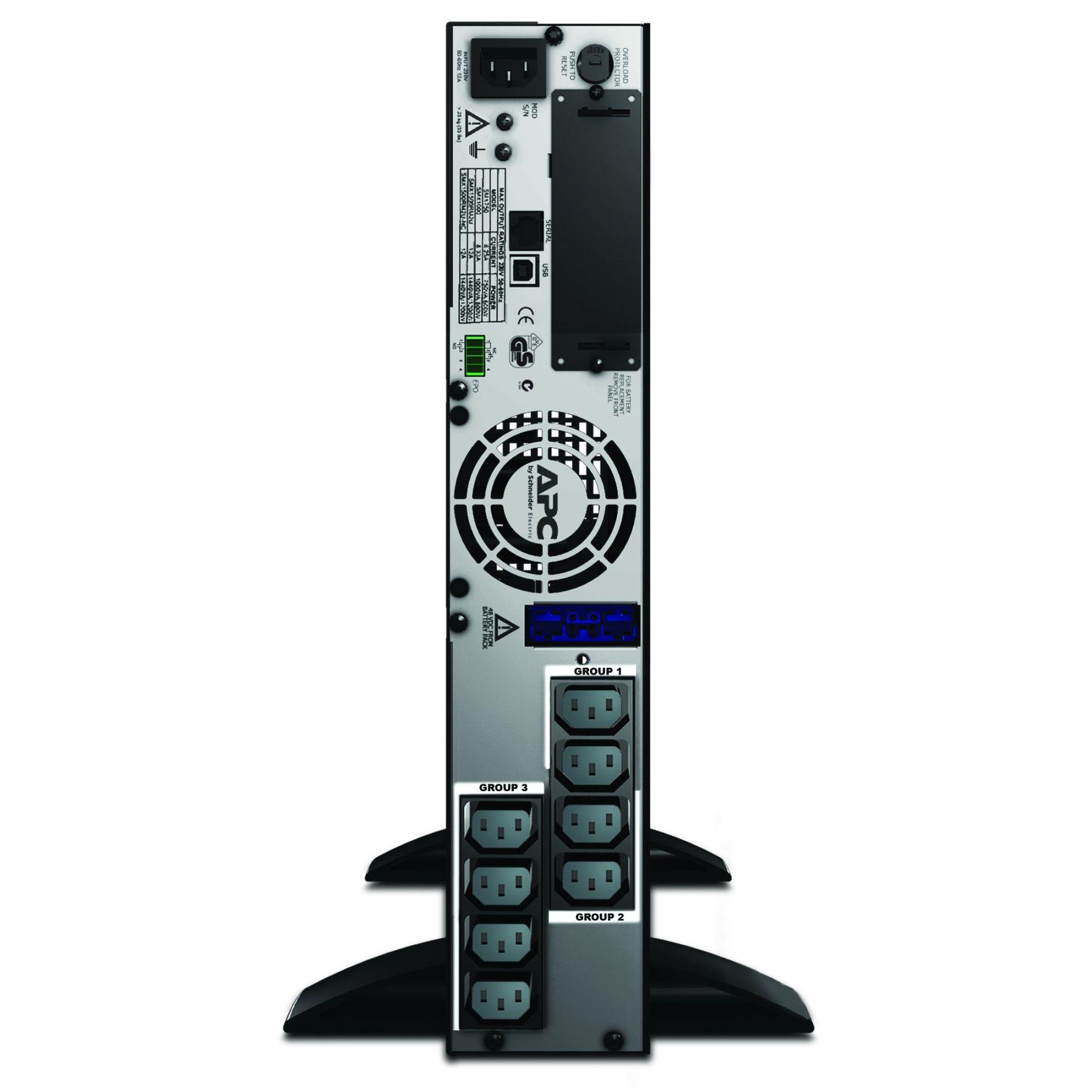 Источник бесперебойного питания APC Smart-UPS X 1500VA Rack/Tower LCD 230V (SMX1500RMI2U)