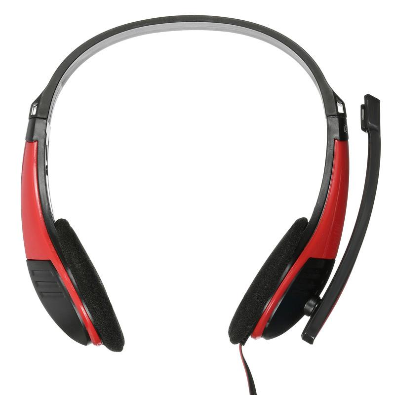 Наушники Oklick HS-M150 NO-003N черный/красный (359486)