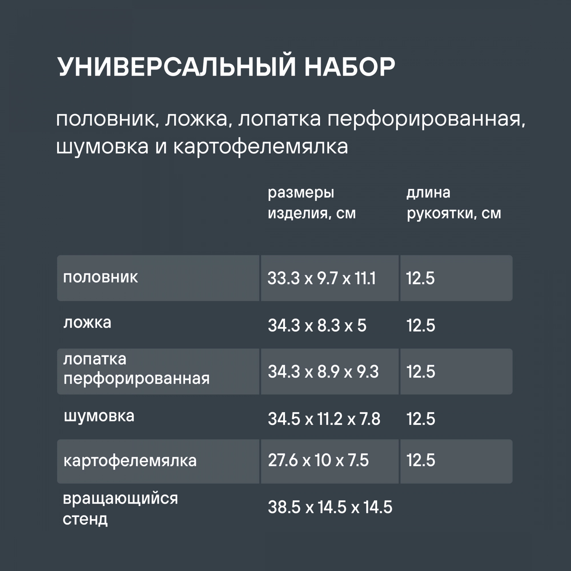 Набор кухонных принадлежностей Rondell Arcane RD-1859