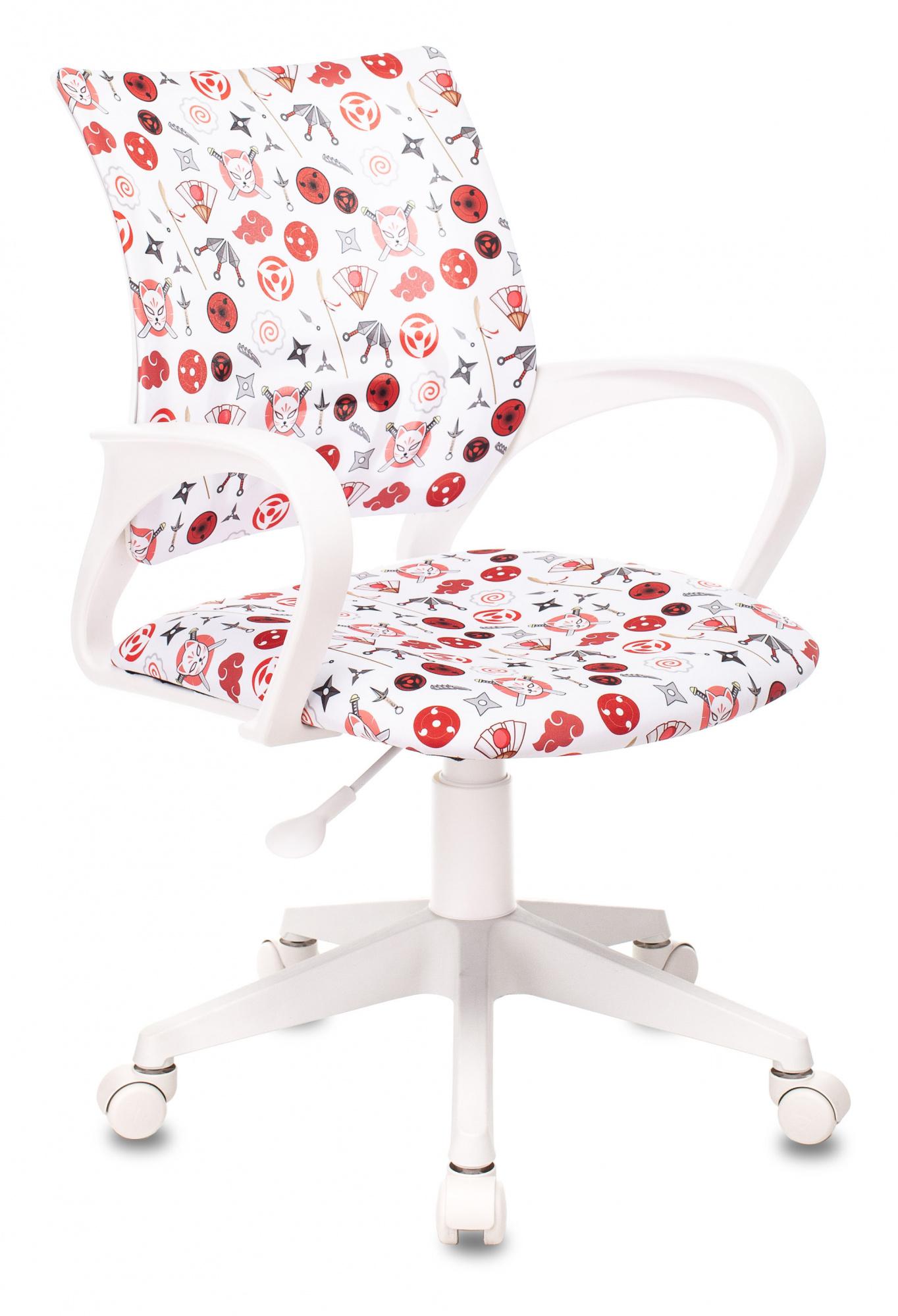 Кресло детское Бюрократ KD-W4/NRTO-WH белый аниме пластик белый