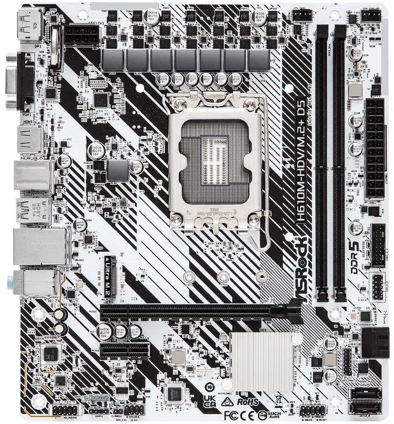 Материнская плата Asrock H610M-HDV/M.2+ D5 DDR5