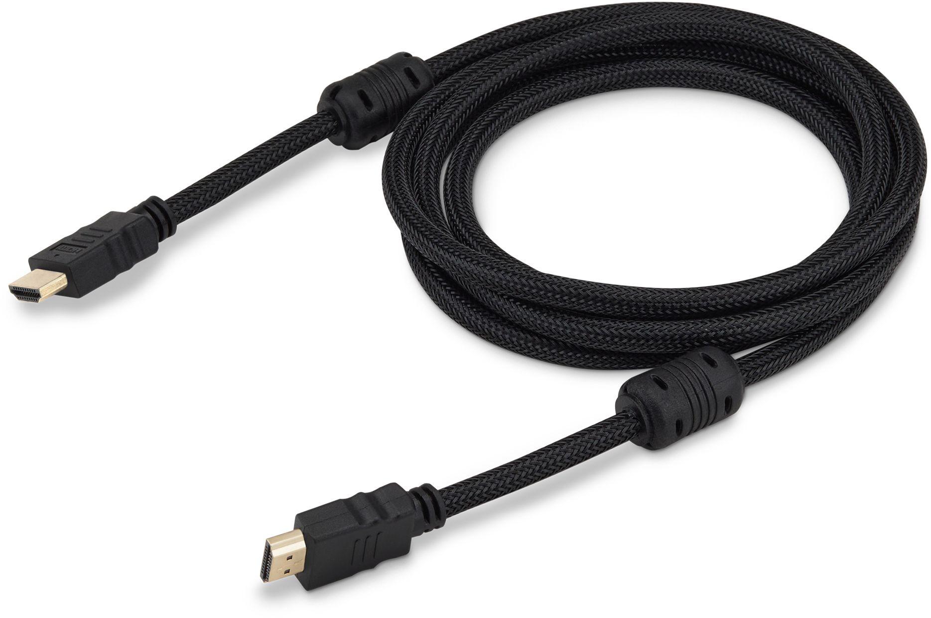 Кабель аудио-видео Buro HDMI (m)-HDMI (m) 1м черный (HDMI-V1.4-1MC)