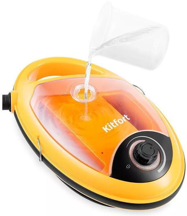 Пароочиститель Kitfort КТ-9158-1 желтый