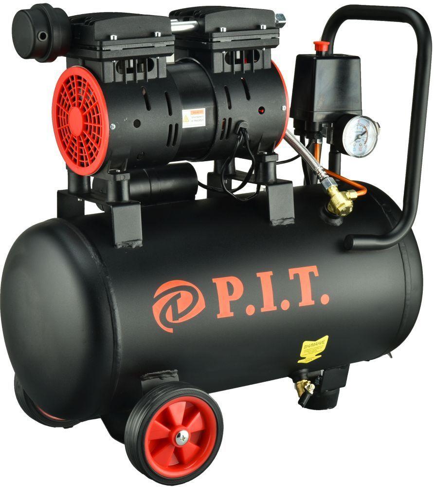Компрессор P.I.T. PAC24-C1 черный/красный
