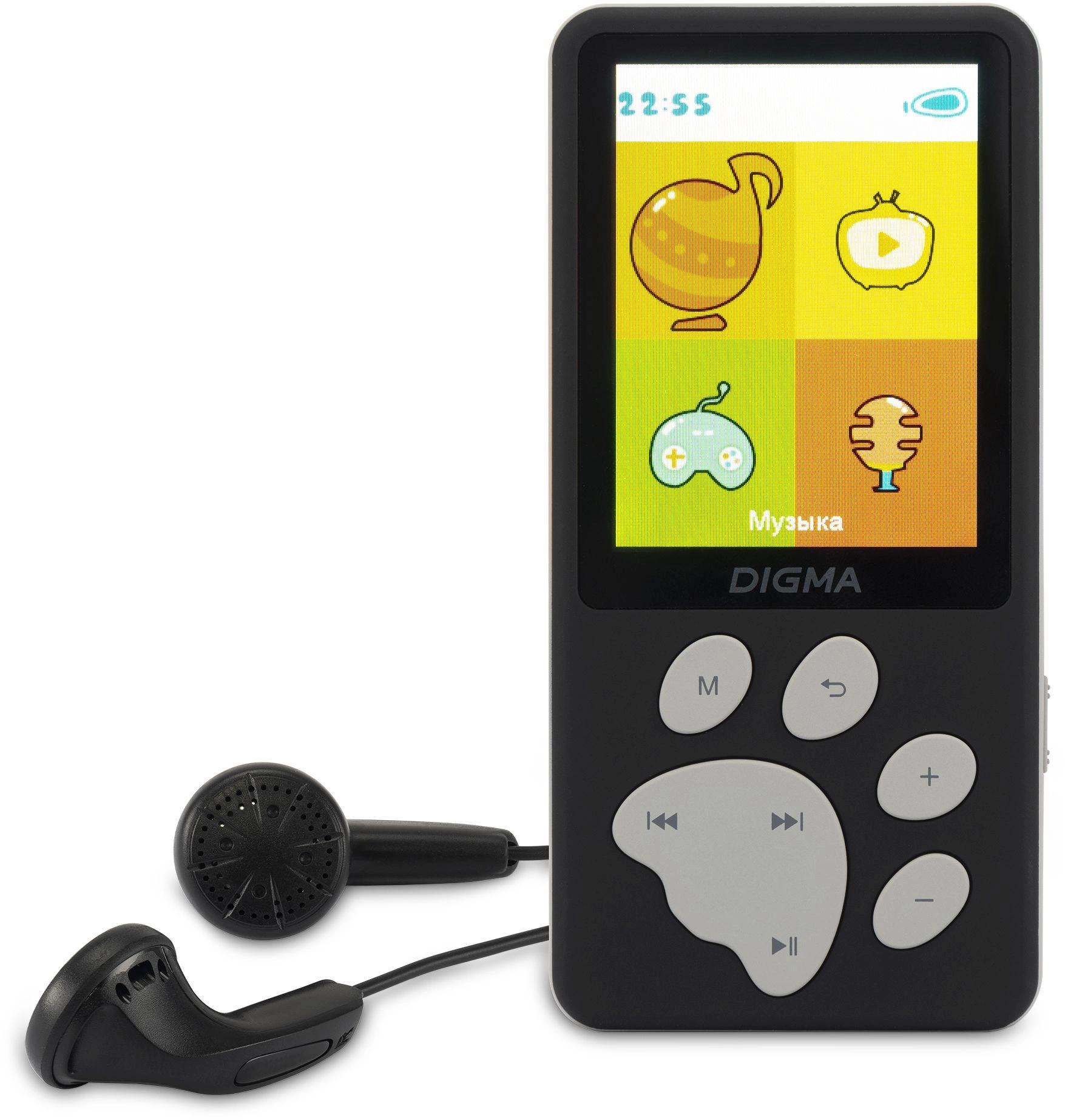 Hi-Fi плеер Digma S5 8Gb черный/серый