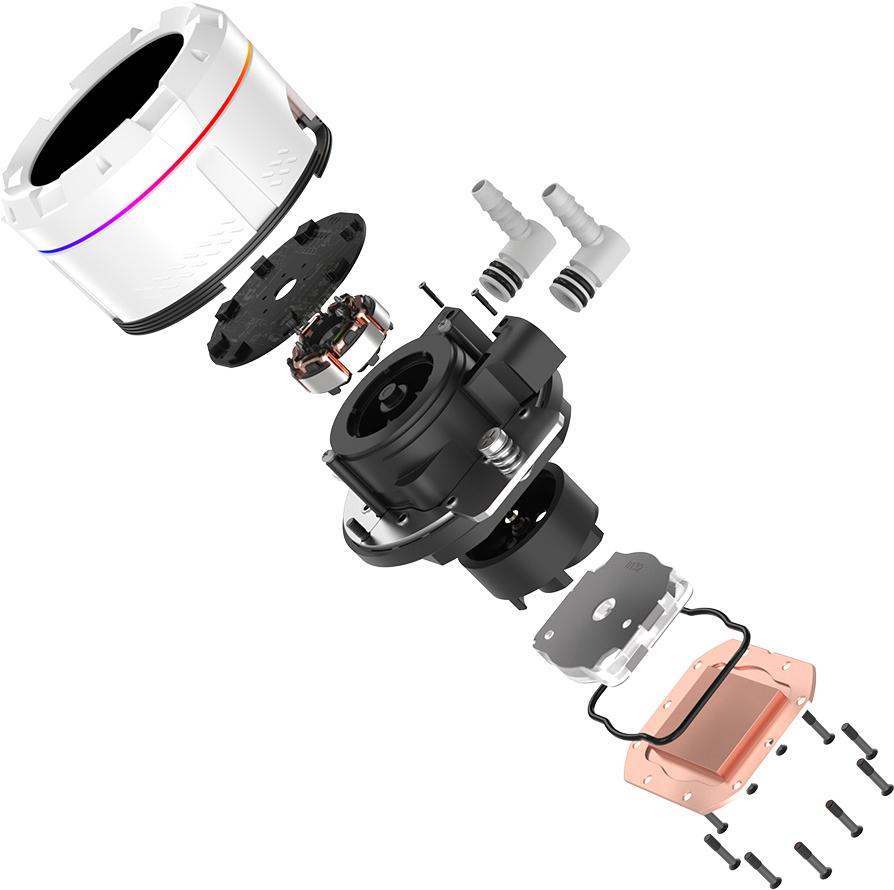 Система жидкостного охлаждения для процессора ID-Cooling SL360 XE White