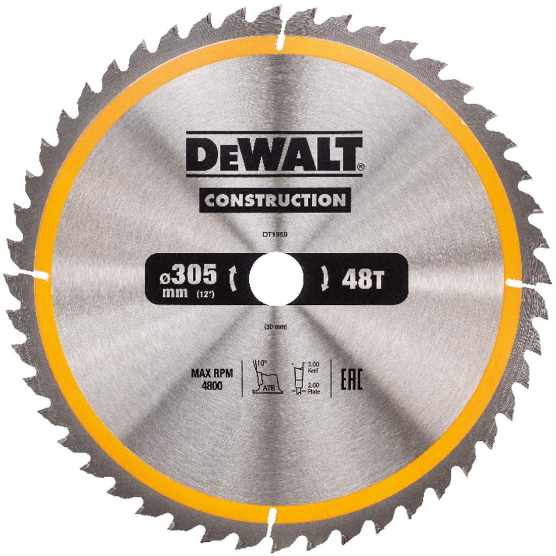 Диск пильный DeWalt DT1959-QZ