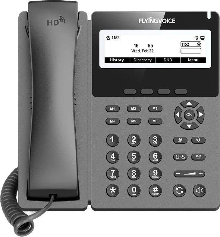IP-телефон Flying Voice P22P серый