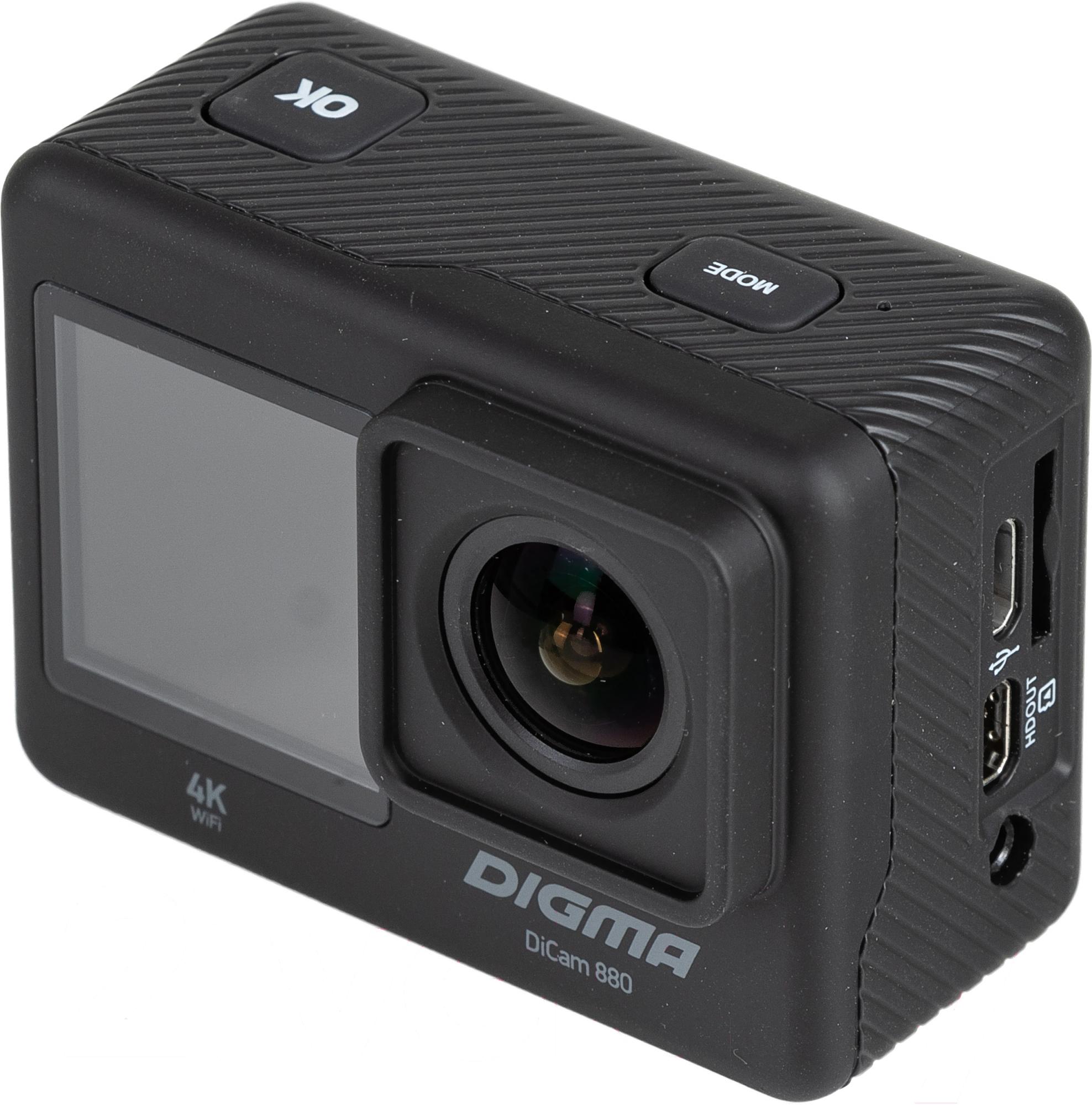 Экшн-камера Digma DiCam 880 черный (DC880)