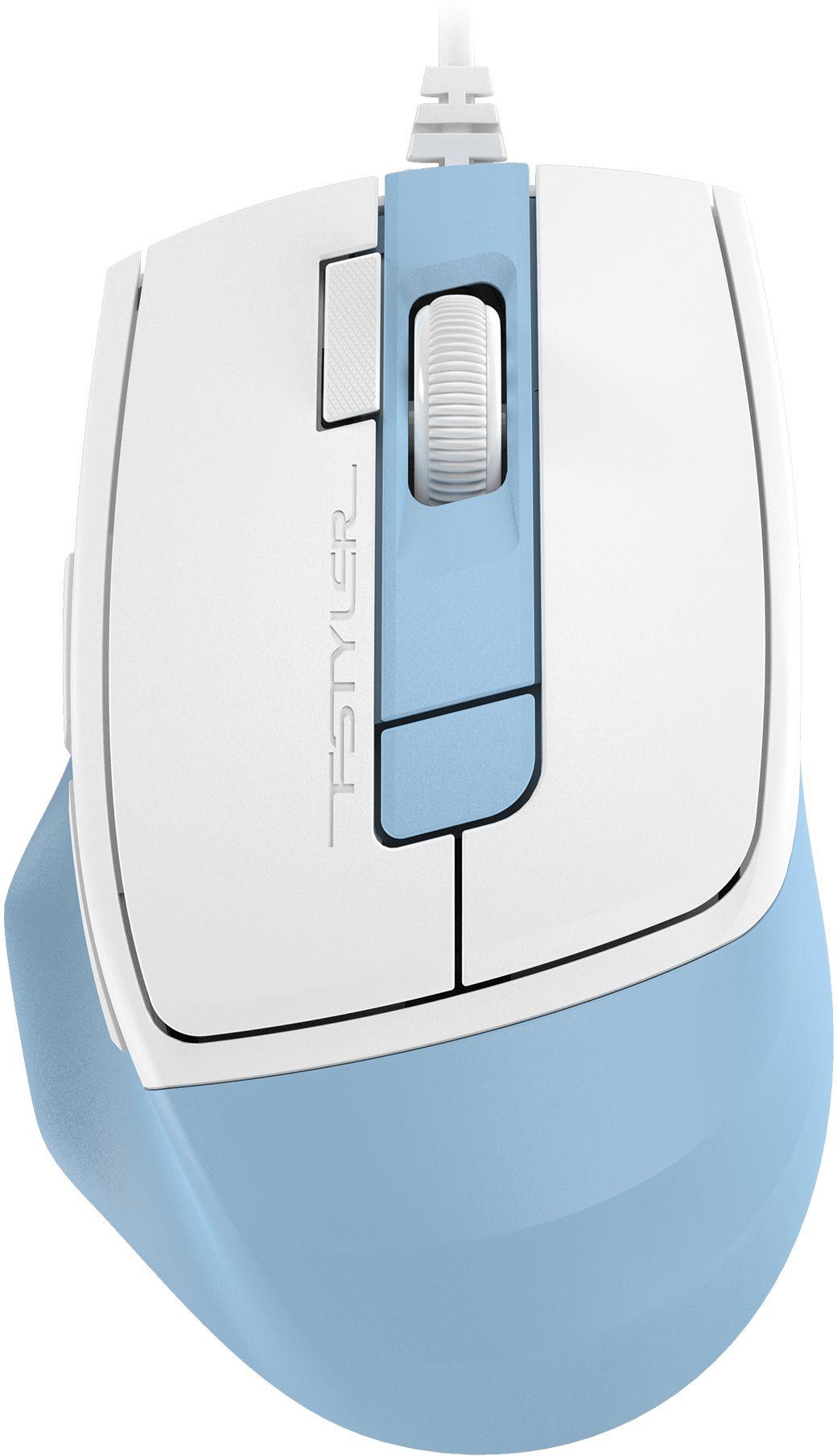 Мышь A4Tech Fstyler FM45S Air голубой/белый/Icy Blue
