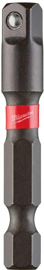 Адаптер ударный для головок Milwaukee Shockwave 1/4" HEX-1/4" квадратный (4932471826)