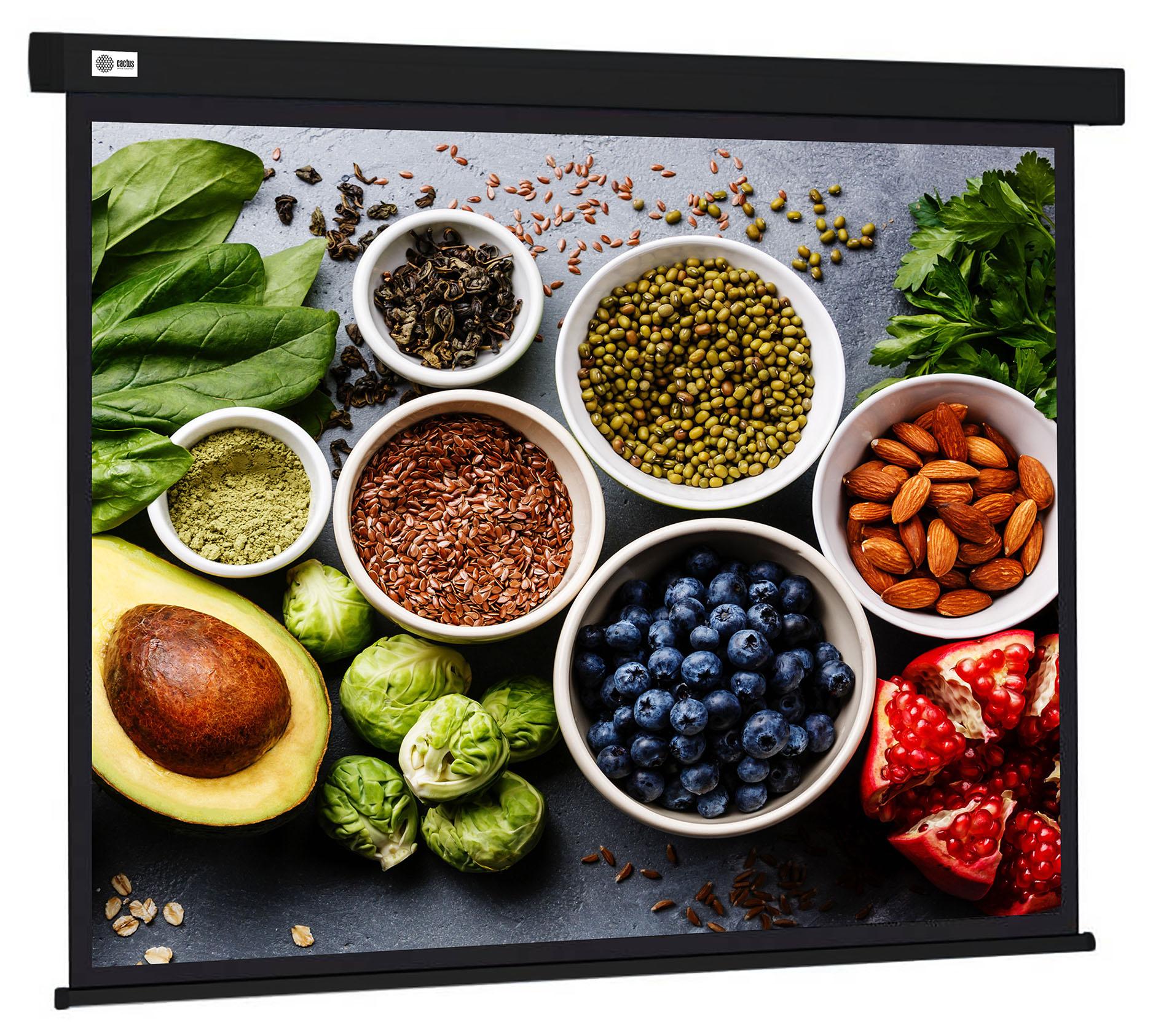 Проекционный экран Cactus CS-PSW-187X332-BK черный