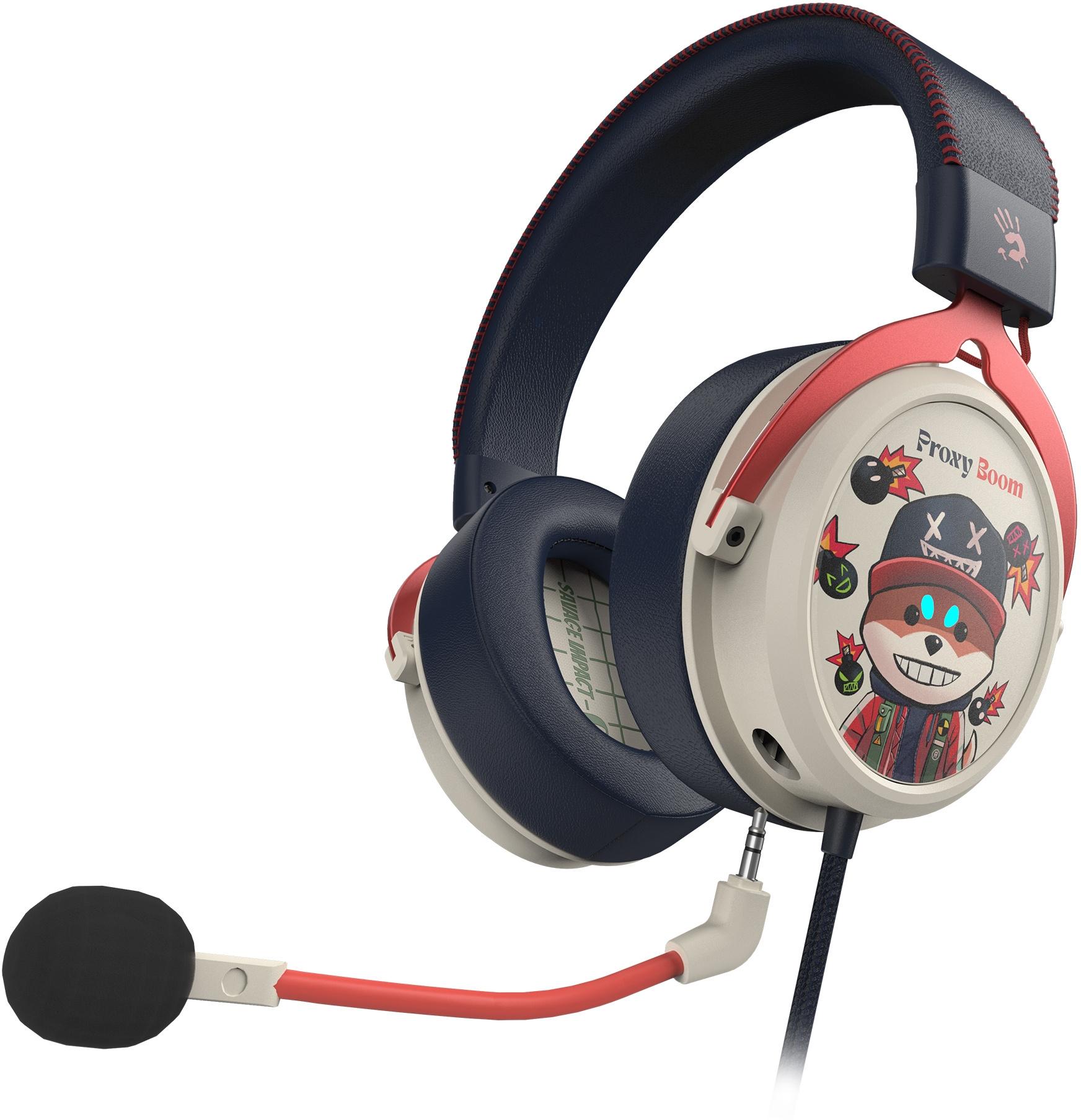 Наушники A4Tech Bloody M595 Proxy Boom бежевый/черный