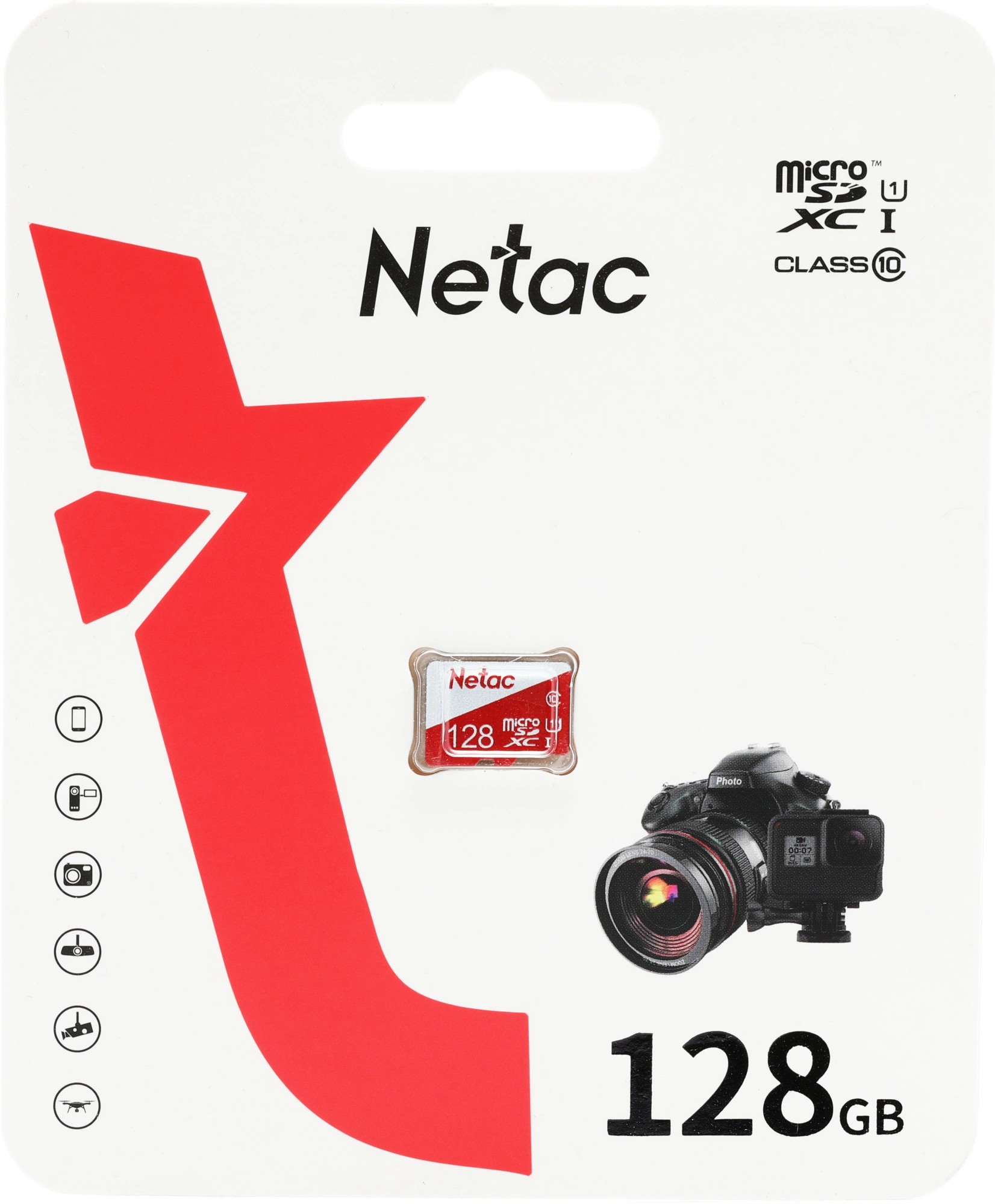 Карта памяти Netac P500 Eco microSDXC 128GB без адаптера (NT02P500ECO-128G-S)