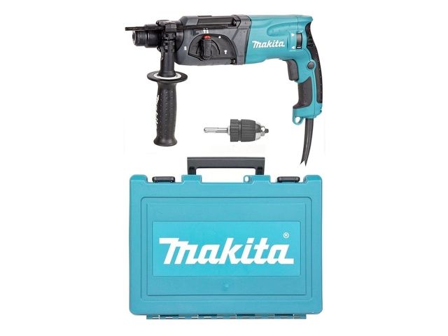 Перфоратор MAKITA HR 2470 X19 в чем. (780 Вт, 2.7 Дж, 3 реж., патрон SDS-plus, БЗП патрон, вес 2.6 кг)
