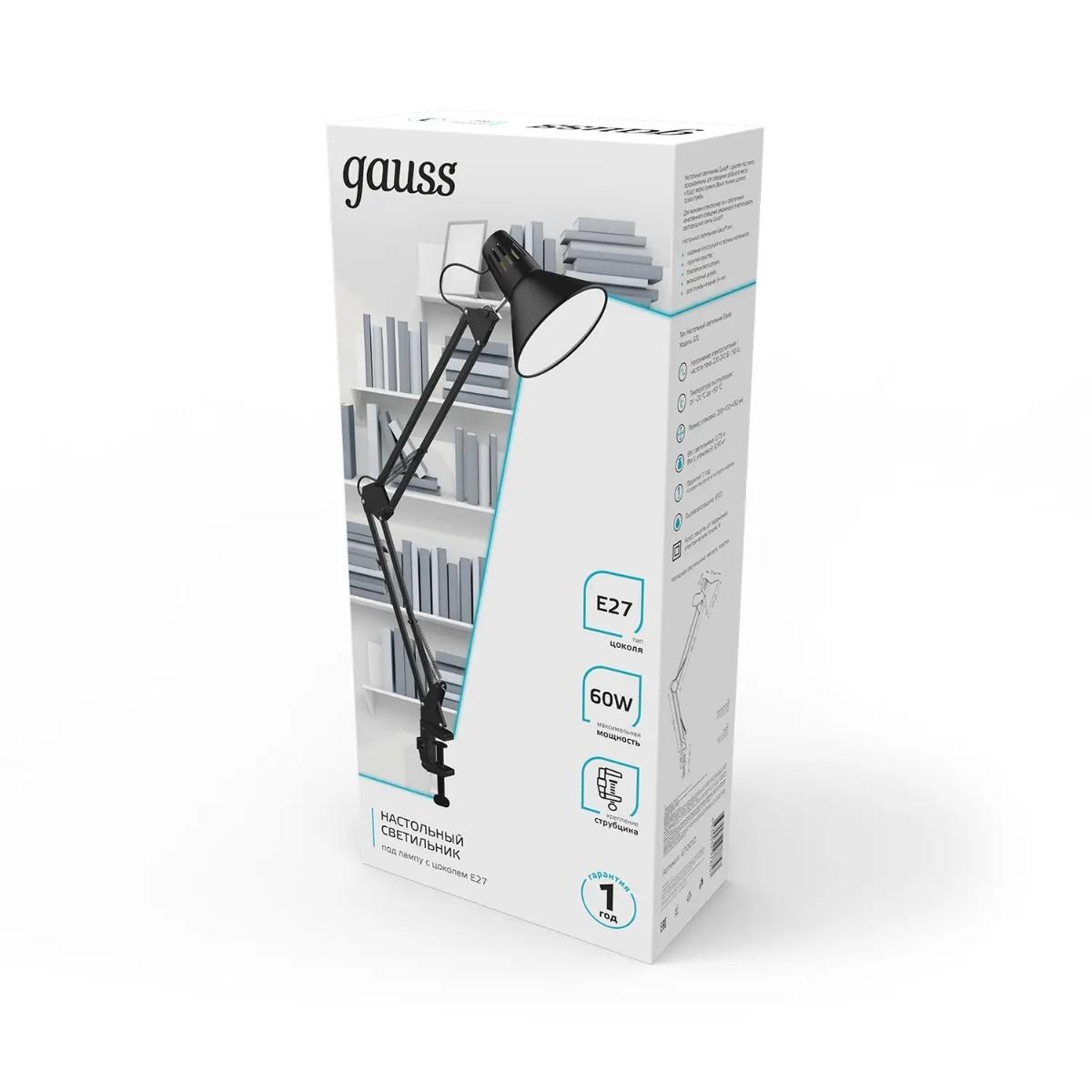 Настольная лампа Gauss GT0012 черный