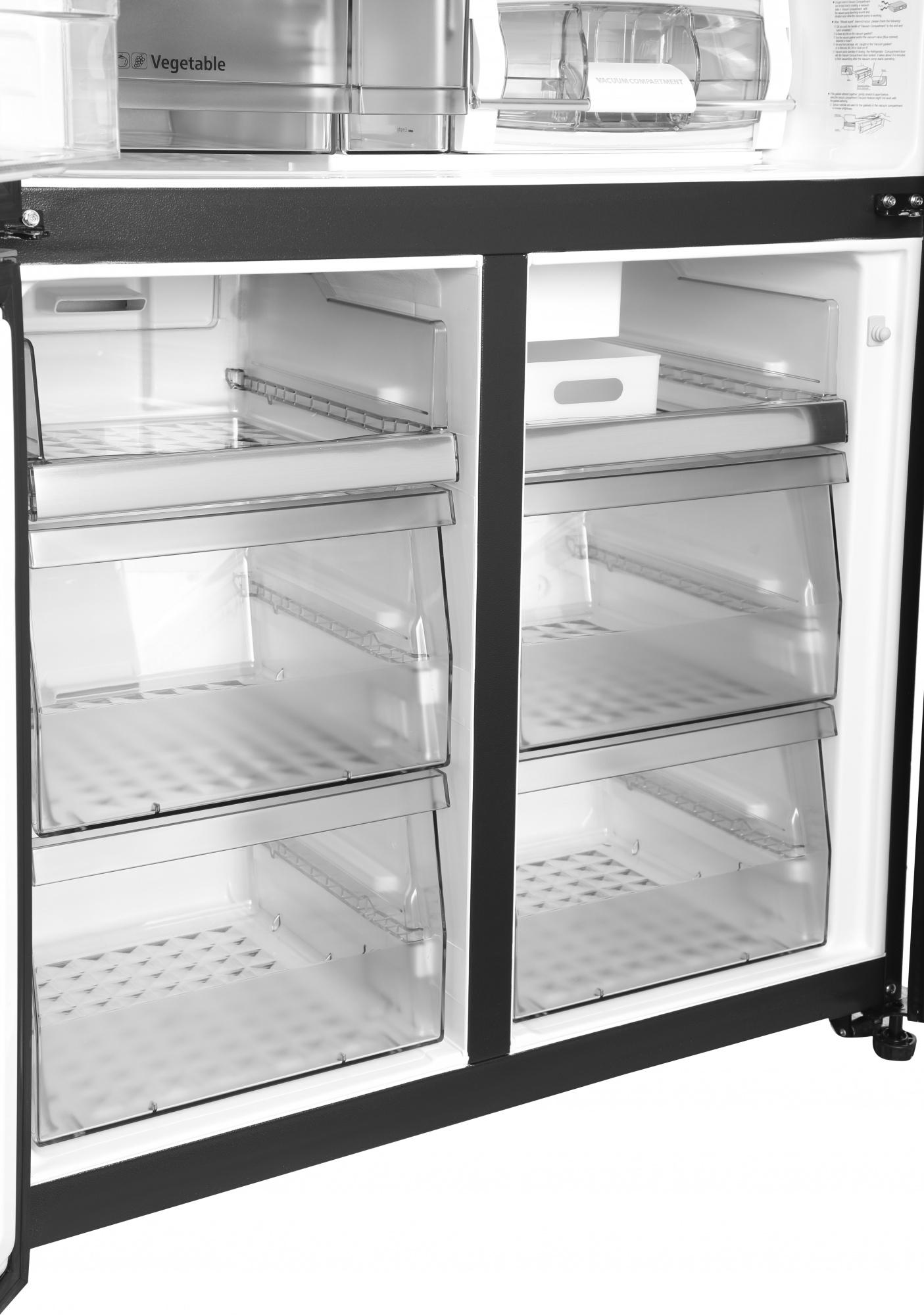 Холодильник Hitachi R-WB720VUC0 GBK черный стекло