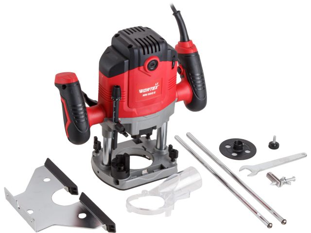 Фрезер вертикальный WORTEX LX MM 5513 E в кор. + аксессуары 1300 Вт, цанга 8 мм, 12000-30000 об/мин (Рабочий ход фрезы: 55 мм,)