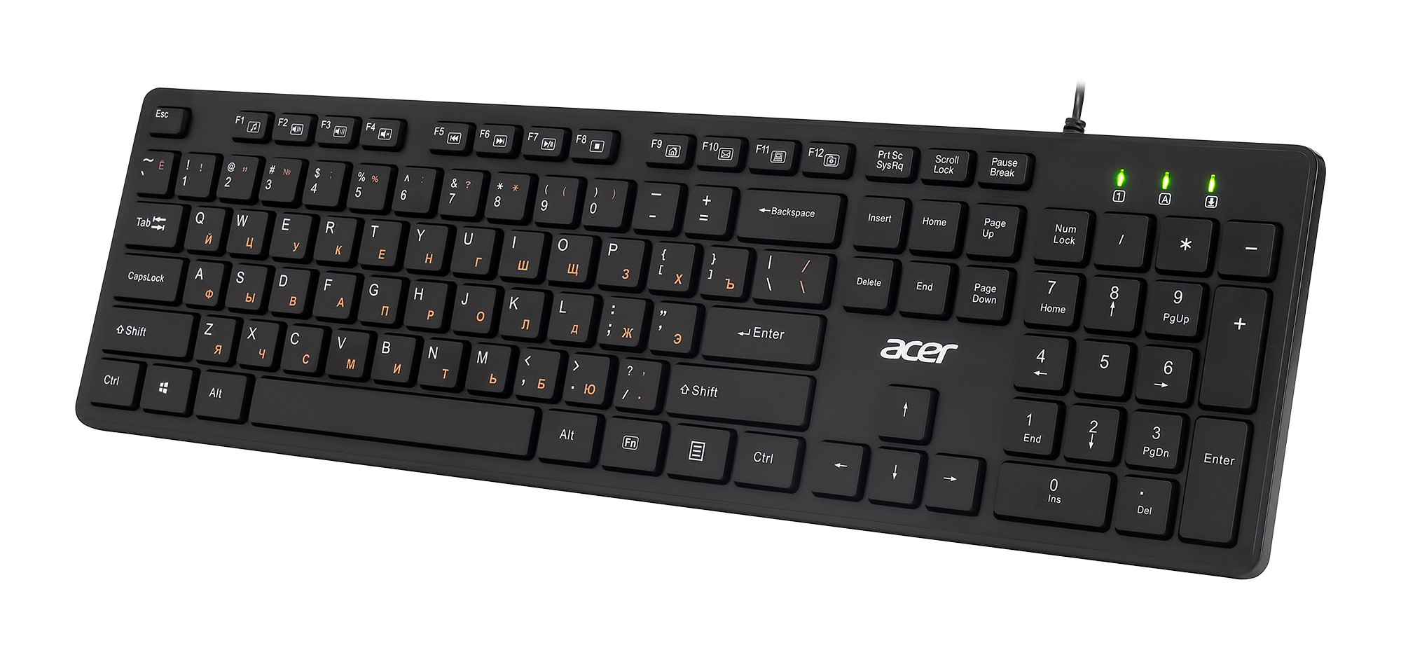 Клавиатура Acer OKW122 черный (ZL.KBDEE.00C)