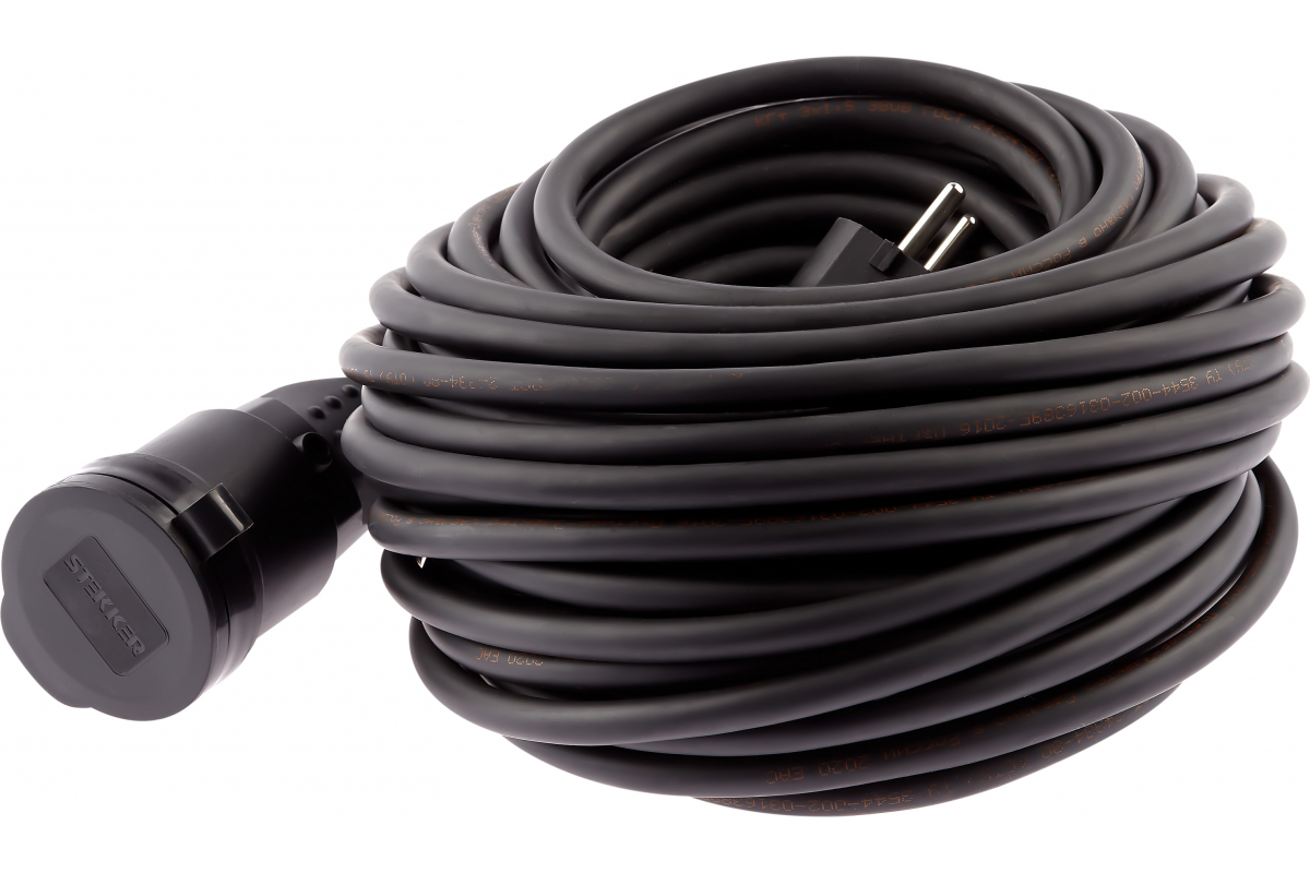 Удлинитель ЭРА UPx-1e-3x2,5-40m-IP44(KG) черный (Б0050865)