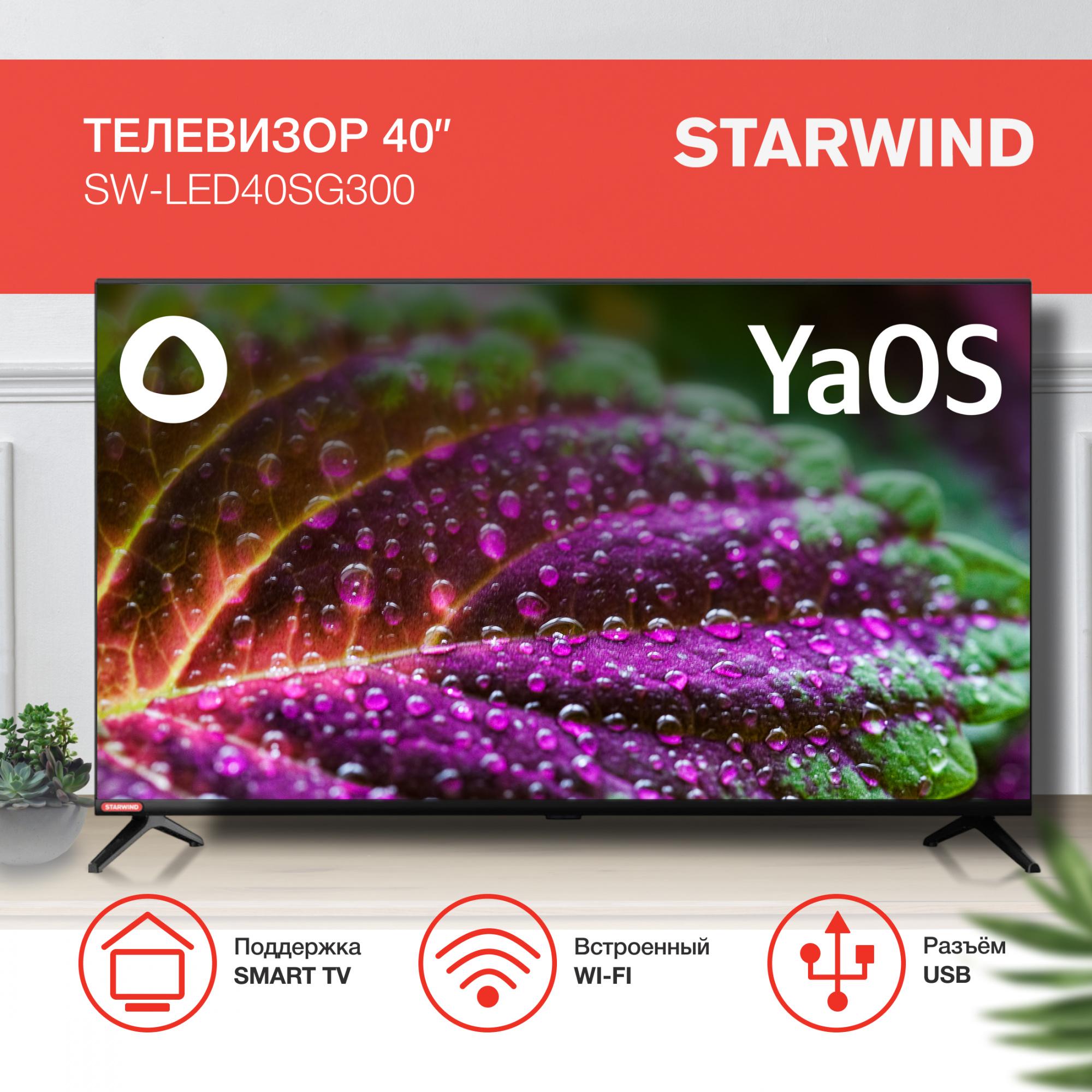 Телевизор StarWind SW-LED40SG300 черный