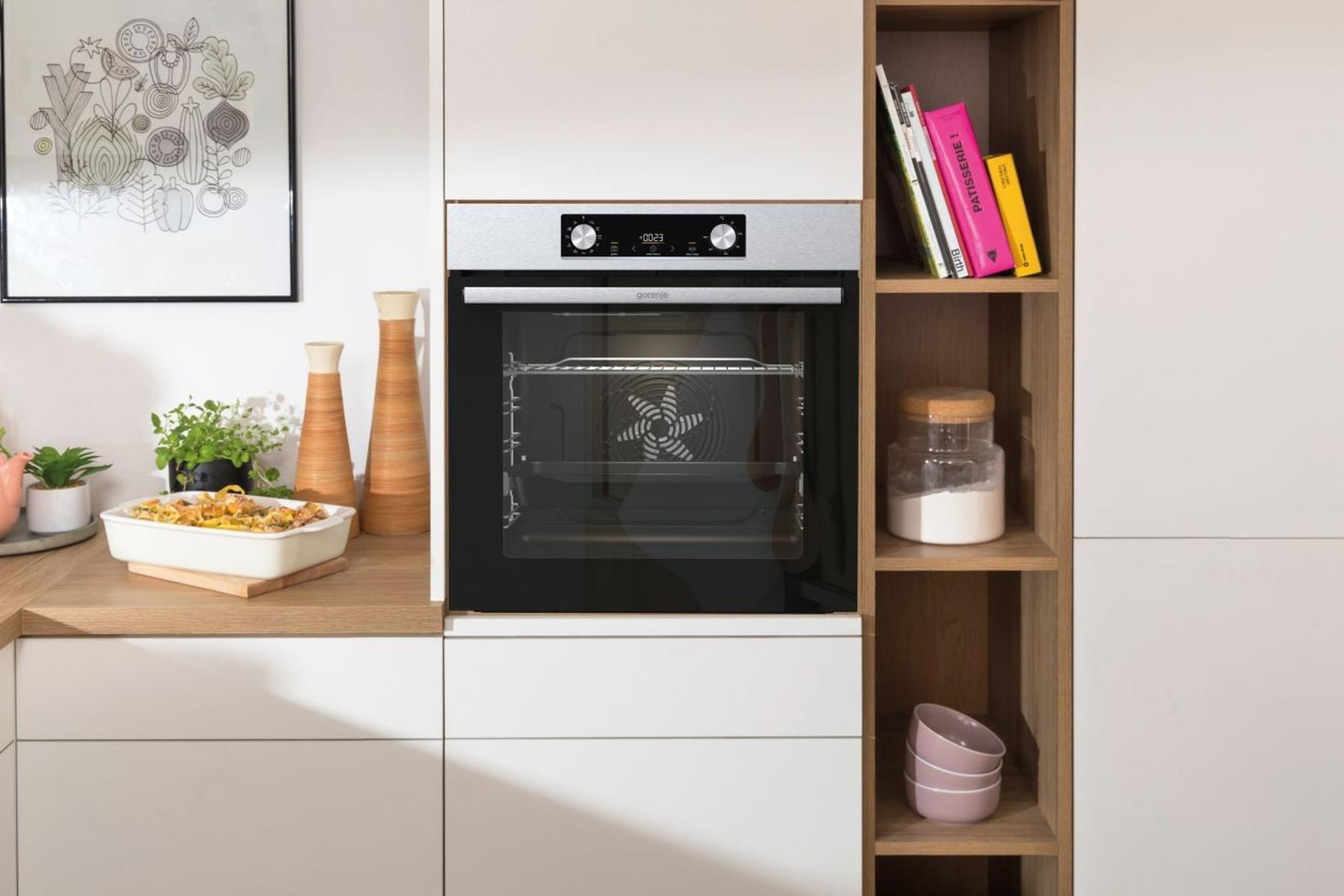 Духовой шкаф Gorenje BO6735E05X нержавеющая сталь/черный (738378)