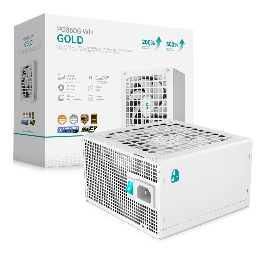 Блок питания DeepCool PQ850G WH ATX 850W (R-PQ850G-FD0W-WGEU-V1)