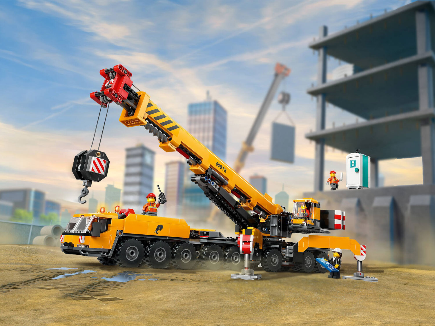 Конструктор Lego City Желтый передвижной строительный кран (60409)