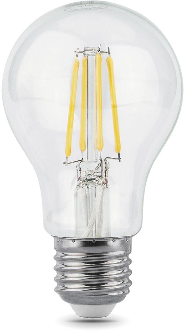 Светодиодная лампочка Gauss LED Filament A60 6W E27 2700К 10шт (102802106)