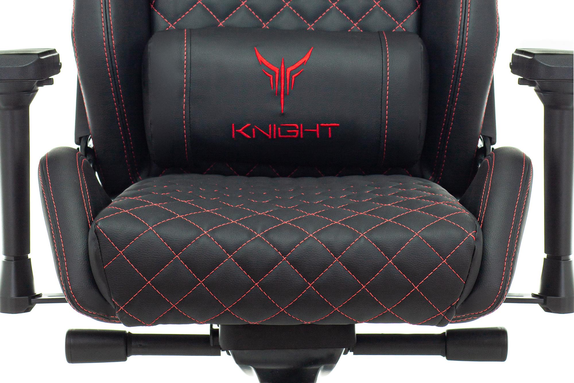 Геймерское кресло Knight Titan черный/красный