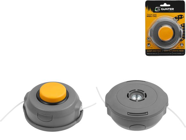 Головка триммерная GUNTER MSG-TH2 полуавт., блистер (леска до 2.7 мм, ф110 мм, лев. резьба М10х1.25 "мама")