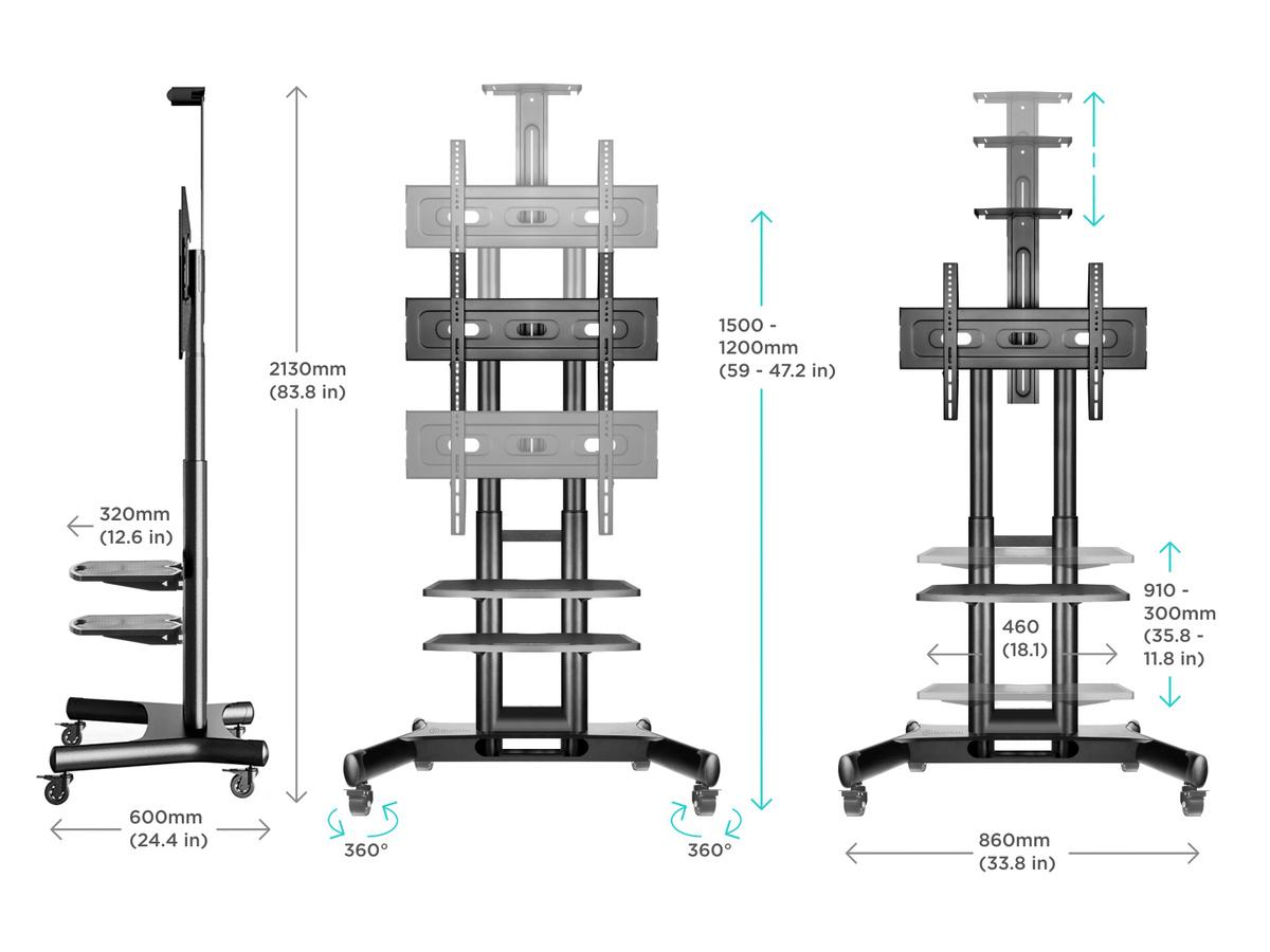 Кронштейн Onkron TS1552 Black (TS1552-B)