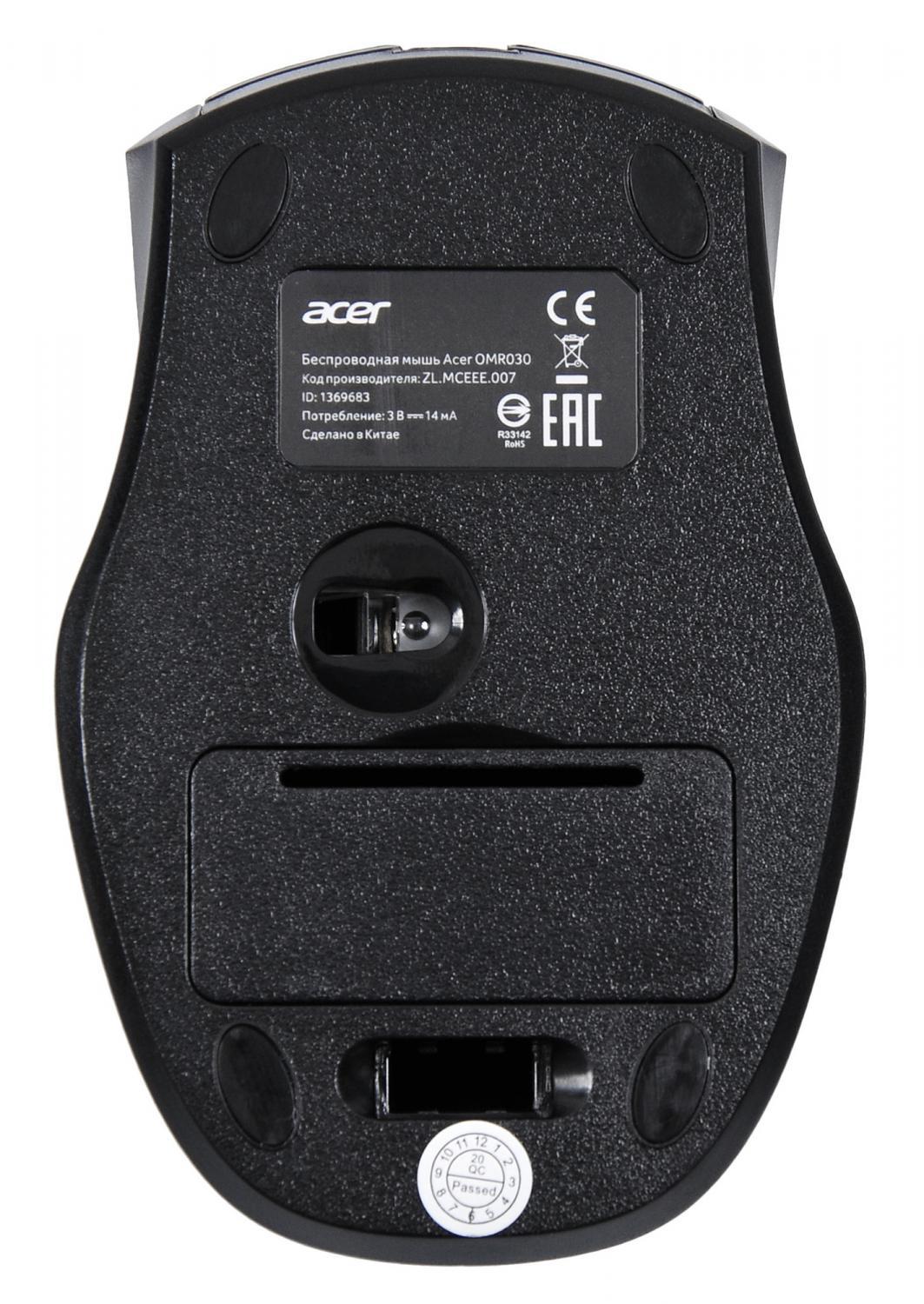 Мышь Acer OMR030 черный (ZL.MCEEE.007)