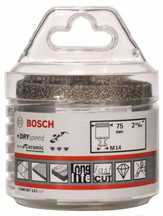 Алмазная коронка Bosch М 75мм Dry Speed 2.608.587.133