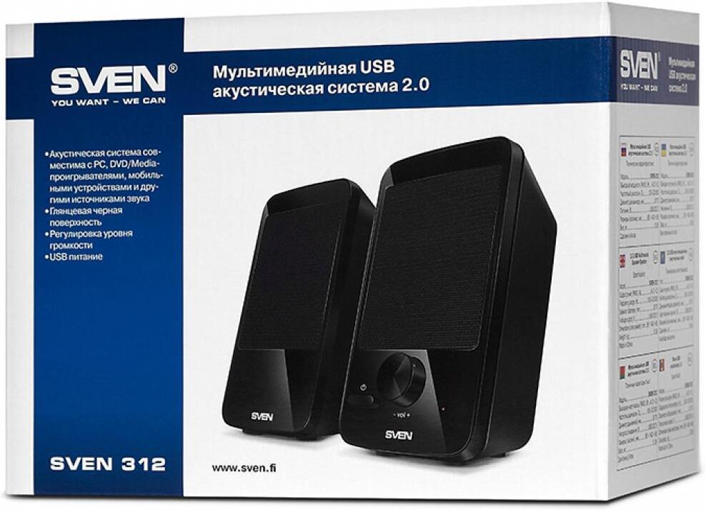 Акустика Sven 312 Black (SV-012540)
