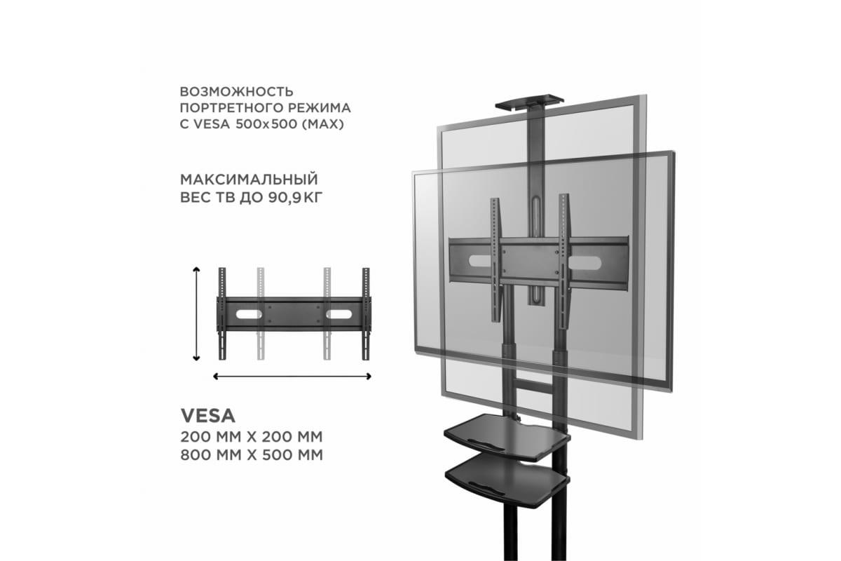 Кронштейн OnKron TS1881 черный