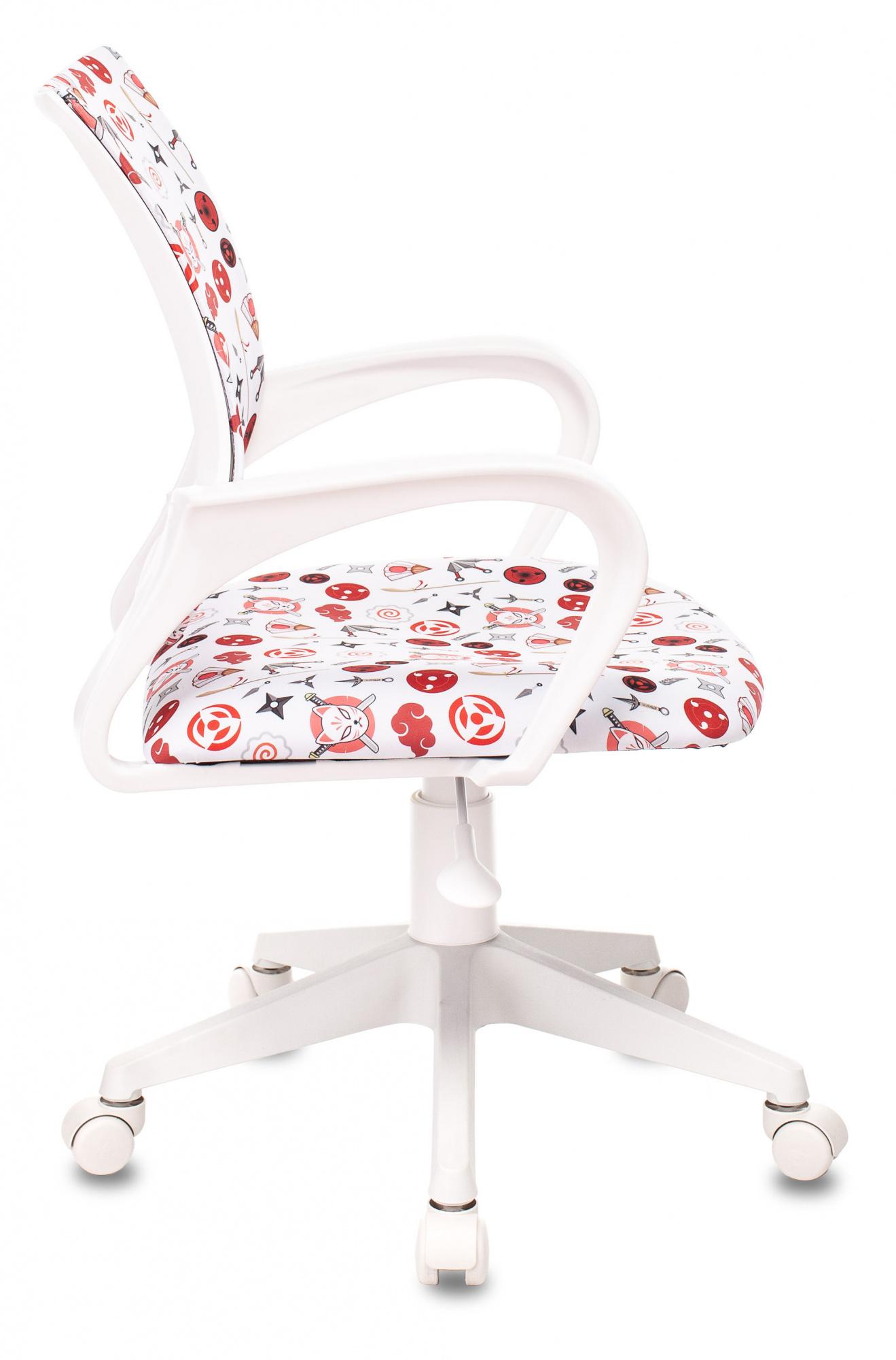 Кресло детское Бюрократ KD-W4/NRTO-WH белый аниме пластик белый